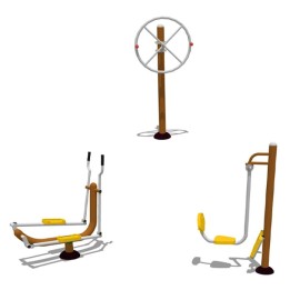 Conjunt pac A | Conjunt d'Aparells Biosaludables d'Exterior